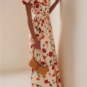 Agua by Agua Bendita Oasis Off-Shoulder Cotton Maxi Dress (NWT - Brand New!)